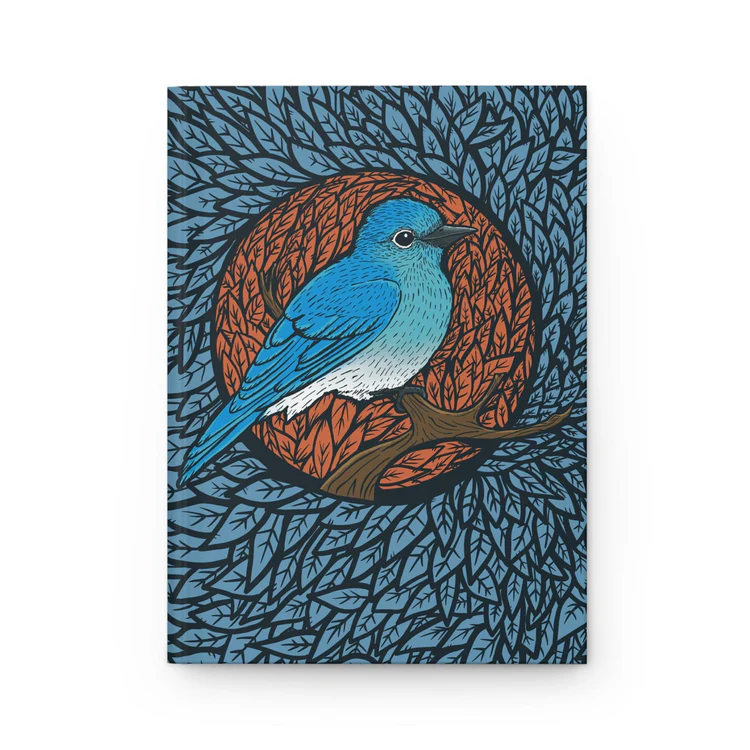 Mountain Bluebird (Idaho State Bird) — Hardcover Journal Matte