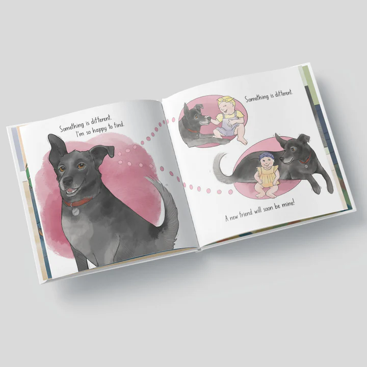 Something is different Dog Childrens book spread